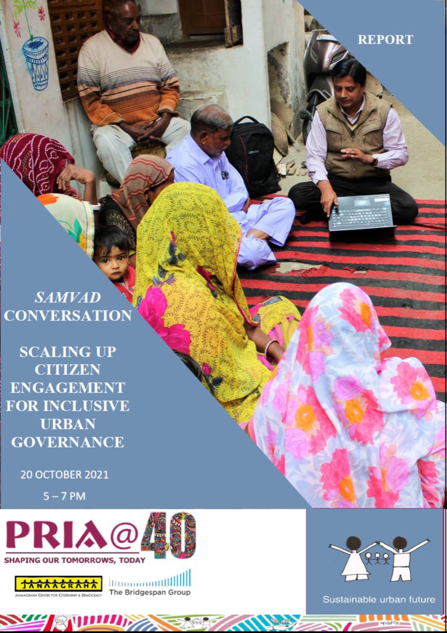Scaling Up Citizen Engagement for Inclusive Urbanisation